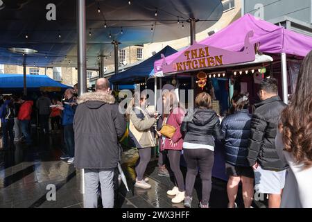 Greenwich Indoor & Outdoor Market London, England, Großbritannien Stockfoto