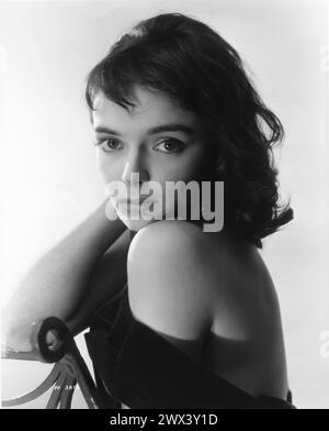 Frühe Publicity Portrait of Cult britische Horrordarstellerin BARBARA STEELE um 1959 zu Beginn ihrer Karriere. Bewerten Sie die Werbung für Filme. Stockfoto