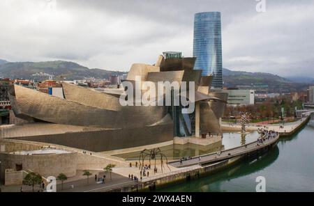 Bilder des Guggenheim-Museums in Bilbao, Spanien Stockfoto