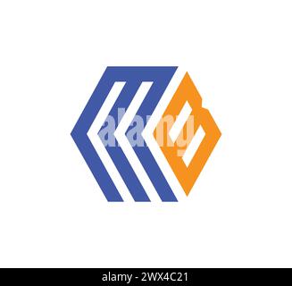 Logo mit MB-Letter Stock Vektor