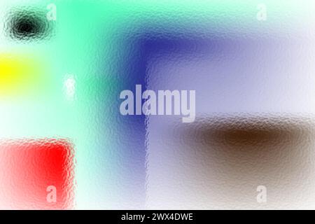 Abstrakter Unschärfe-Verlaufshintergrund mit mattiertem Glas-Textur. Hintergrund mit Glasstruktur. Verschwommenes Buntglasfenster. Hintergrund des Glasstrukturvektors. Stock Vektor
