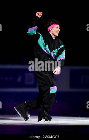 Lukas BRITSCHGI (SUI), während der Ausstellungs-Gala bei der ISU-Eiskunstlauf-Weltmeisterschaft 2024, im Centre Bell, am 24. März 2024 in Montreal, Kanada. Quelle: Raniero Corbelletti/AFLO/Alamy Live News Stockfoto