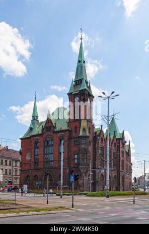 Breslau, Polen – 05. Juni 2019: Die Hauptbibliothek der Universität Wrocław. Stockfoto