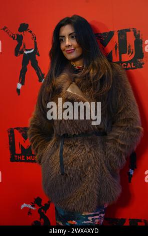 London, Großbritannien. März 2024. Noreen Khan nimmt an der Eröffnungsnacht der britischen Produktion von Broadway - MJ The Musical im Prince Edward Theatre Teil. Quelle: Siehe Li/Picture Capital/Alamy Live News Stockfoto