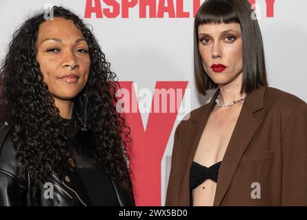 Kali Reis, Raquel Nave, nahm am 27. März 2024 an der Sondervorführung von „Asphalt City“ am AMC Lincoln Square in New York Teil Stockfoto