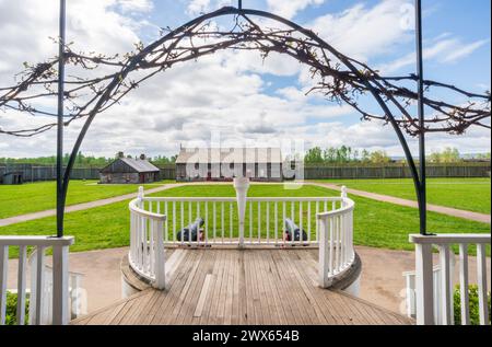 Fort Vancouver National Historic Site im US-Bundesstaat Washington Stockfoto