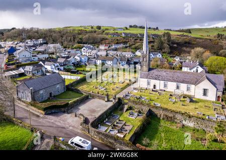 Church of Ireland Rosscarbery Cathedral and Church Hall, Rosscarbery, West Cork, Irland. Stockfoto