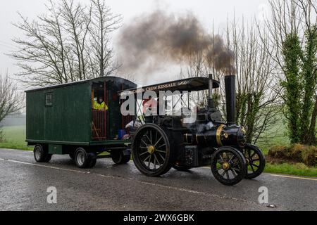 1930 Aveling & Porter Triebwerk „Sir Kay“ in Ballinhassig, West Cork, Irland. Stockfoto