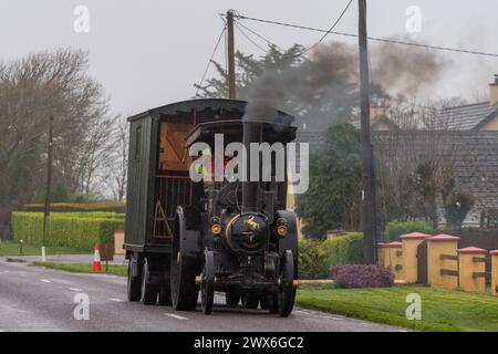 1930 Aveling & Porter Triebwerk „Sir Kay“ in Ballinhassig, West Cork, Irland. Stockfoto