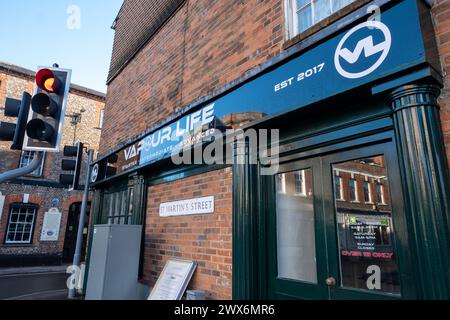 Donnerstag, 28. März 2024, früh morgens in Wallingford, Oxfordshire Stockfoto