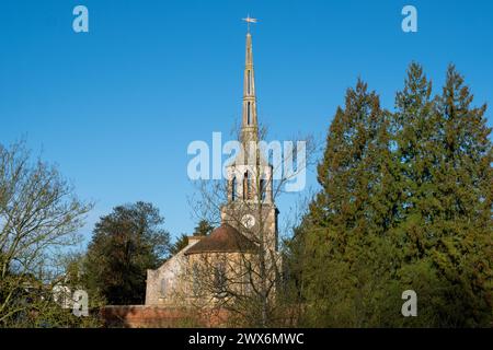 Donnerstag, 28. März 2024, am frühen Morgen in Wallingford, Oxfordshire - St. Peter's Church Stockfoto