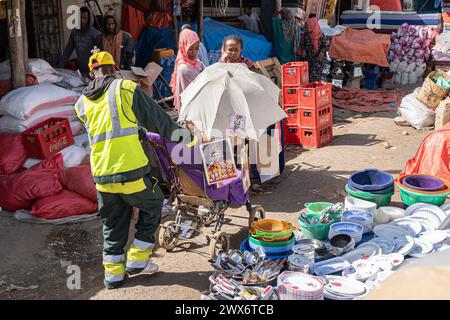 Stadtmarkt in Harar, Äthiopien Stockfoto