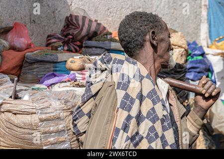 Stadtmarkt in Harar, Äthiopien Stockfoto