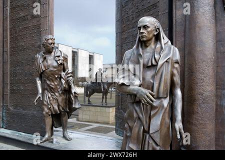 Die Göttinger Sieben, Denkmal, Hannover, Niedersachsen, Deutschland, Europa Stockfoto