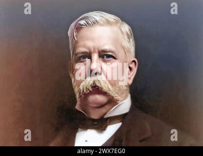 GEORGE WESTINGHOUSE (1846–1914) amerikanischer Ingenieur und Geschäftsmann Stockfoto