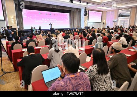 Kuala Lumpur. März 2024. Dieses Foto vom 28. März 2024 zeigt eine Szene der Seidenstraße und des Asian Civilizational Forum 2024 in Kuala Lumpur, Malaysia. Das Forum fand am Donnerstag hier statt. Quelle: Cheng Yiheng/Xinhua/Alamy Live News Stockfoto