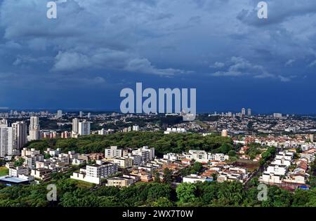 Panoramablick auf die Stadt Ribeirao Preto in Sao Paulo, Brasilien Stockfoto