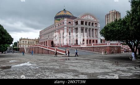 Der Amazonas in Manaus ist eines der wichtigsten Gebäude im Stil der Belle Époque in Brasilien Stockfoto