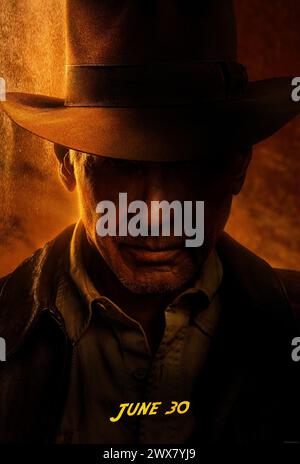 Indiana Jones and the Dial of Destiny Jahr : 2023 USA Regie : James Mangold Harrison Ford Poster Stockfoto