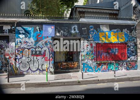 Frankreich, Ile de France, Paris, Rue de Verneuil, dem ehemaligen Haus von Serge Gainsbourg, Stockfoto