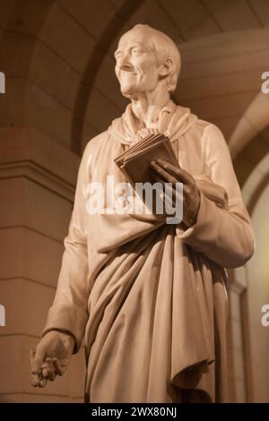 Paris, Place du Panthéon, Krypta des Panthéon, Grab von Voltaire, Stockfoto