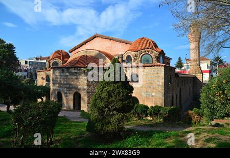 Die Hagia Sophia Kirche befindet sich in Iznik, Türkei und wurde von den Römern im 7. Jahrhundert erbaut. Sie wurde im 16. Jahrhundert in eine Moschee umgewandelt. Stockfoto