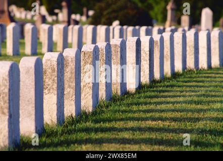 Grandview Cemetery; Johnstown Flood National Memorial; 775 unbekannte Opfer; Johnstown; Pennsylvania; USA Stockfoto