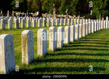 Grandview Cemetery; Johnstown Flood National Memorial; 775 unbekannte Opfer; Johnstown; Pennsylvania; USA Stockfoto