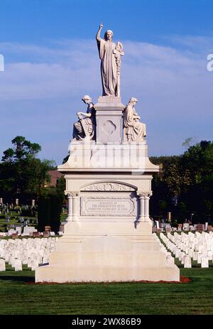 Grandview Cemetery; Johnstown Flood National Memorial; 775 unbekannte Opfer; Johnstown; Pennsylvania; USA Stockfoto