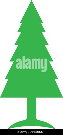 Tannenbaum-Symbol-Vektor-Illustration Logo-Vorlage Stock Vektor