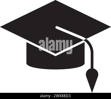 Graduation Hut Icon Vektor Illustration Logo Design Stock Vektor