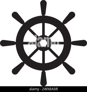 Schiff Ruder Symbol Vektor Illustration Symbol Design Stock Vektor
