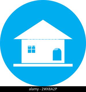 Haus Icon Vektor Illustration Symbol Design Stock Vektor
