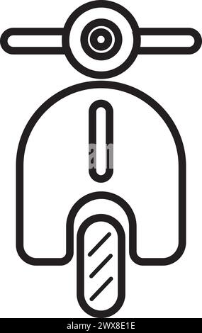 Roller Motobike Icon Vektor Illustration Symbol Design Stock Vektor