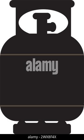 Gasflasche Symbol Vektor Illustration Logo Design Stock Vektor