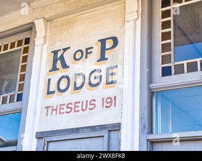 Knights of Pythias, K of P Gebäude in Jackson Ohio Stockfoto