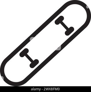 Skateboard Symbol Vektor Illustration Symbol Design Stock Vektor