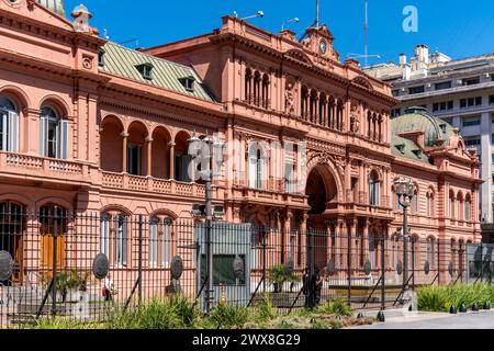 Casa Rosada (Casa de Gobierno), Plaza de Mayo, Buenos Aires, Argentinien. Stockfoto