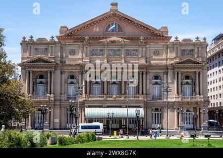 Außenansicht des Teatro Colon (Colon Theatre), Buenos Aires, Argentinien. Stockfoto