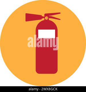 Feuerlöscher Symbol Vektor Illustration Symbol Design Stock Vektor