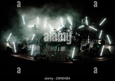 Archiv im Odeon des Herodes Atticus, Athen/Griechenland, September 2019 Stockfoto