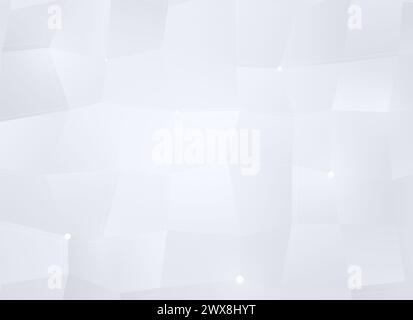 Heller grauer Polygonvektormusterhintergrund mit Farbverlauf. Abstrakter 3D-dreieckiger Hintergrund in Schwarz-weiß. Kopierbereich. Stockfoto