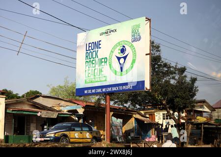 Allgemeine Ansichten von Sierra Leone in Afrika. Stockfoto