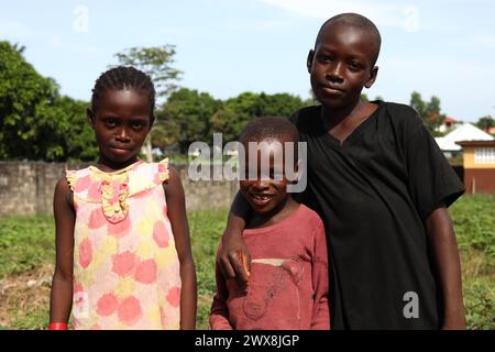 Allgemeine Ansichten von Bo in Sierra Leone, Afrika. Stockfoto