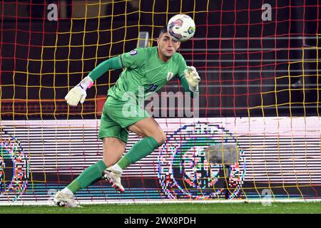 LINSE - Uruguay-Torhüter Santiago Mele während des Freundschaftsspiels zwischen der Elfenbeinküste und Uruguay am 26. März 2024 im Stade Bollaert Delelis in Lens, Frankreich. ANP | Hollandse Hoogte | GERRIT VAN COLOGNE Stockfoto