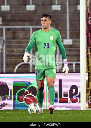 LINSE - Uruguay-Torhüter Santiago Mele während des Freundschaftsspiels zwischen der Elfenbeinküste und Uruguay am 26. März 2024 im Stade Bollaert Delelis in Lens, Frankreich. ANP | Hollandse Hoogte | GERRIT VAN COLOGNE Stockfoto