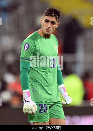 LINSE - Uruguay-Torhüter Santiago Mele während des Freundschaftsspiels zwischen der Elfenbeinküste und Uruguay am 26. März 2024 im Stade Bollaert Delelis in Lens, Frankreich. ANP | Hollandse Hoogte | GERRIT VAN COLOGNE Stockfoto