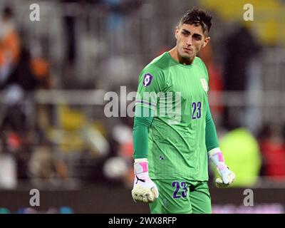 LINSE - Uruguay-Torhüter Santiago Mele während des Freundschaftsspiels zwischen der Elfenbeinküste und Uruguay am 26. März 2024 im Stade Bollaert Delelis in Lens, Frankreich. ANP | Hollandse Hoogte | GERRIT VAN COLOGNE Stockfoto