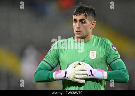 LINSE - Uruguay-Torhüter Santiago Mele während des Freundschaftsspiels zwischen der Elfenbeinküste und Uruguay am 26. März 2024 im Stade Bollaert Delelis in Lens, Frankreich. ANP | Hollandse Hoogte | GERRIT VAN COLOGNE Stockfoto