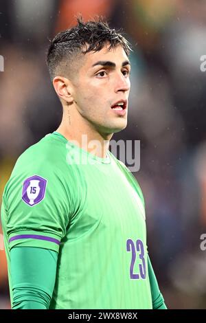 LINSE - Uruguay-Torhüter Santiago Mele während des Freundschaftsspiels zwischen der Elfenbeinküste und Uruguay am 26. März 2024 im Stade Bollaert Delelis in Lens, Frankreich. ANP | Hollandse Hoogte | GERRIT VAN COLOGNE Stockfoto